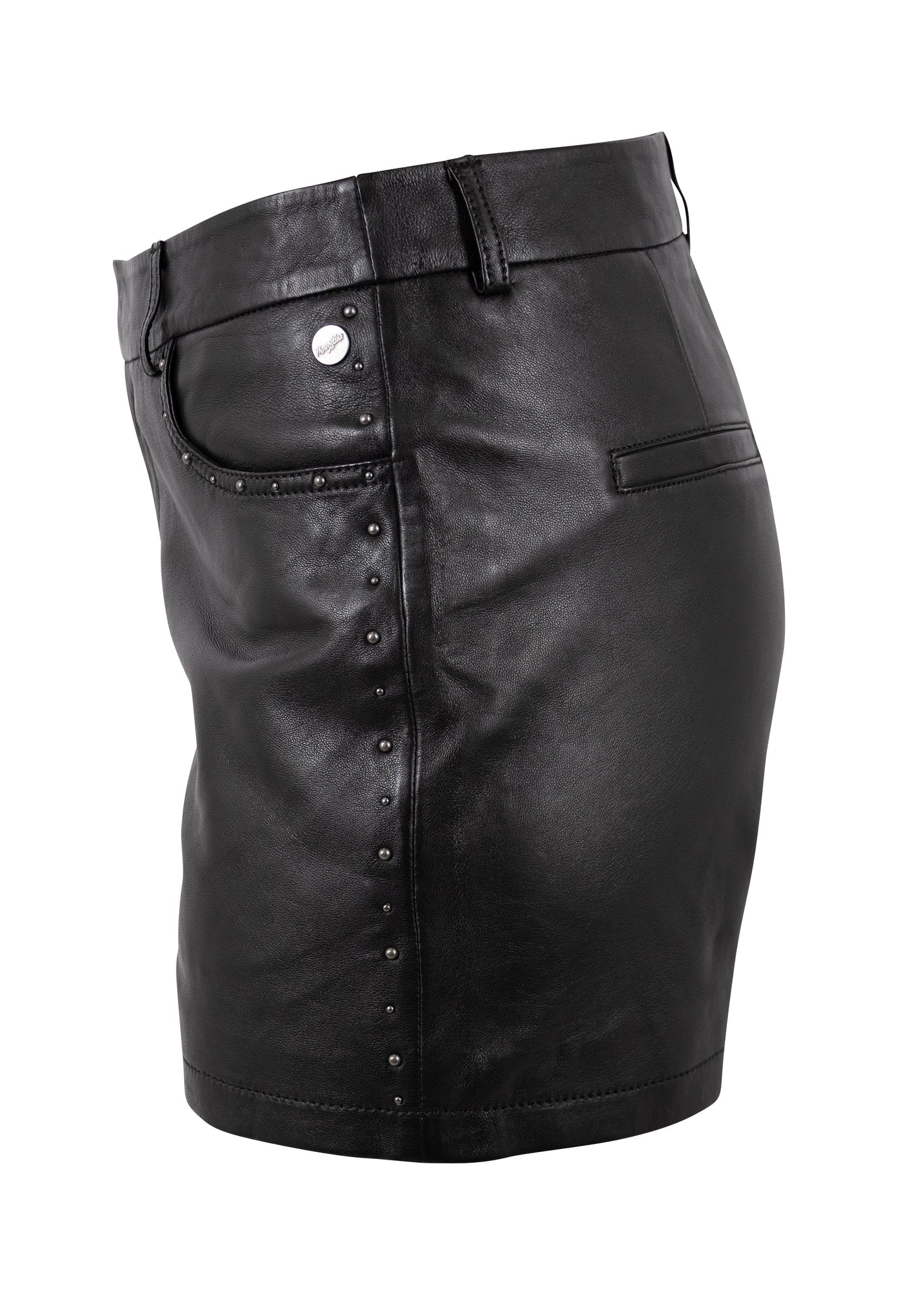 LUNETH - Γυναικείο Μαύρο Δερμάτινο Shorts