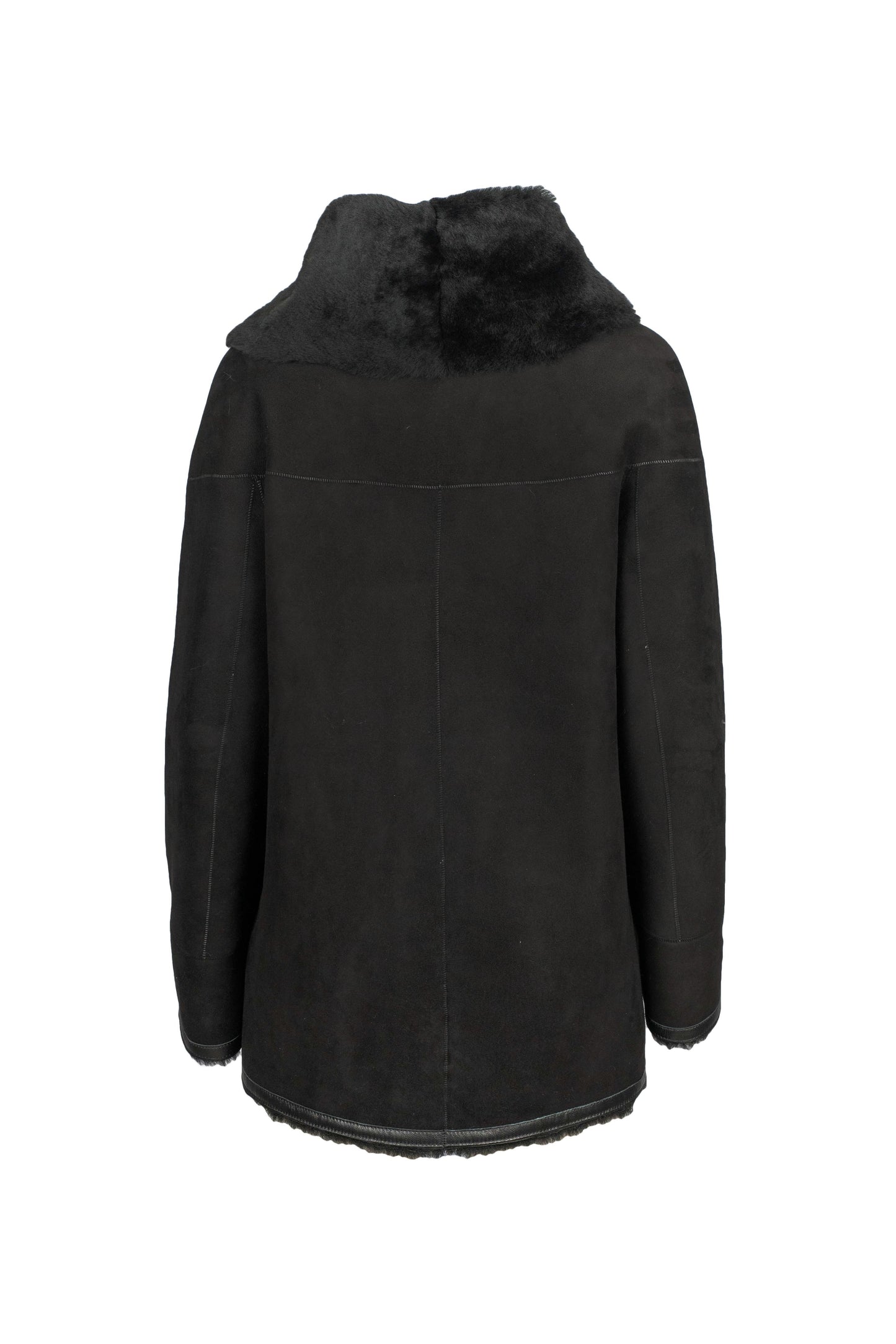 8929 - Women's Black Sheepskin Jacket