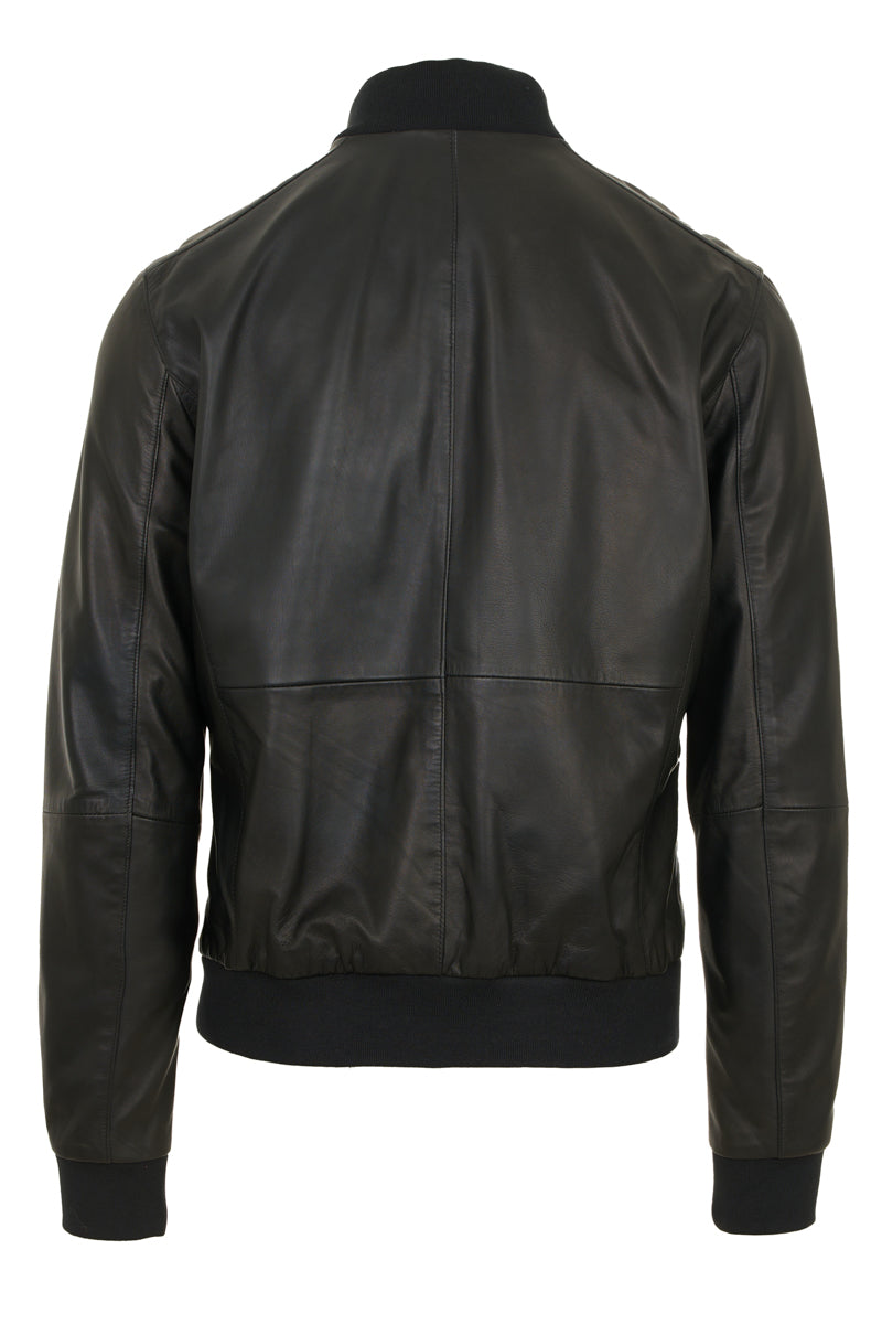 GUY LAROCHE - Men's Bomber Leather Jacket