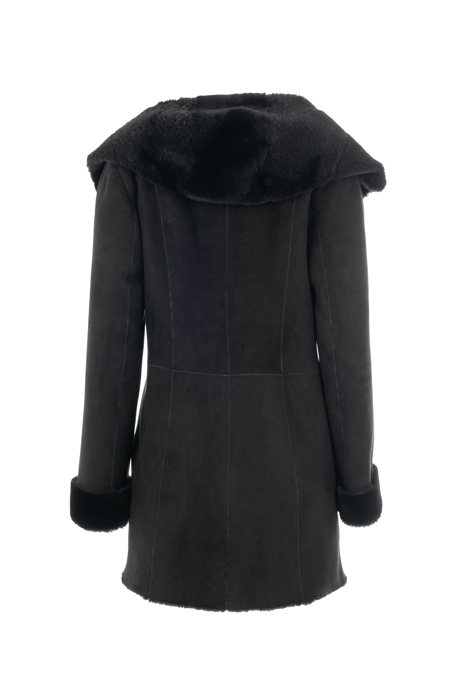 Women's Black Sheepskin Coat