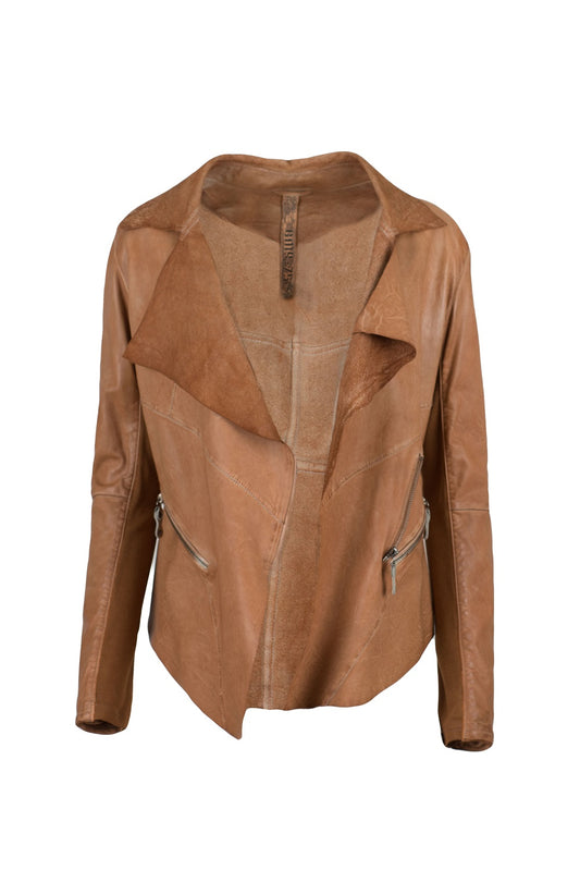 GIMOS - Women's short Lightweight Leather Jacket