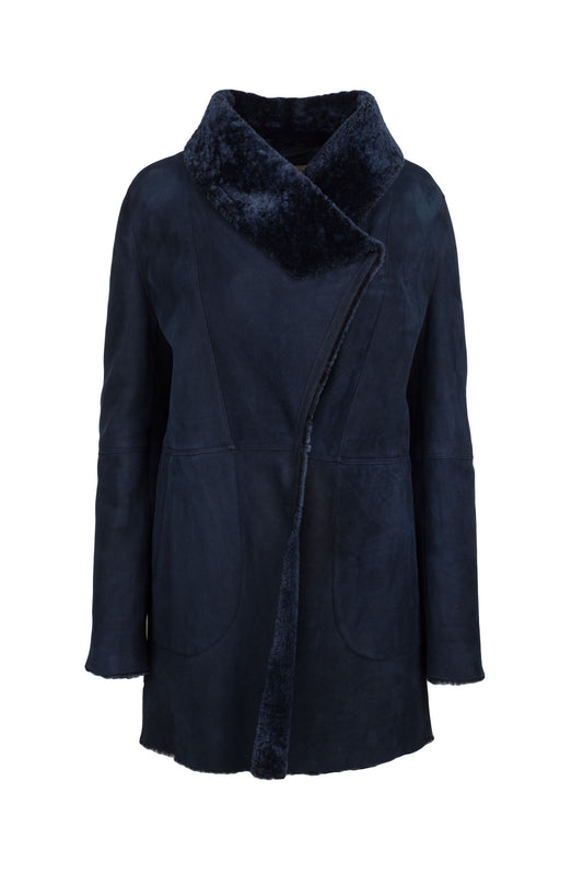 GALLOTTI - Women's Blue Sheepskin Jacket