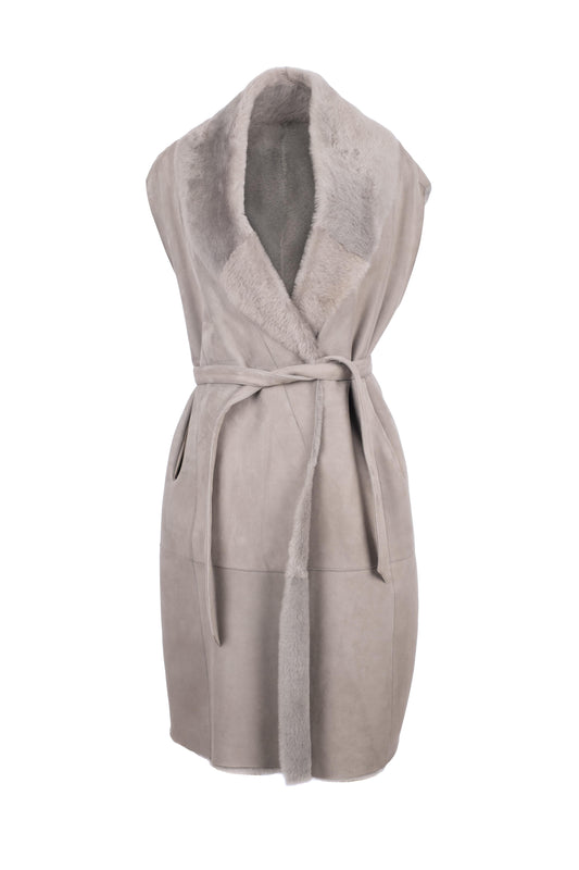 GIMOS - Women's Grey Sheepskin Long Nest