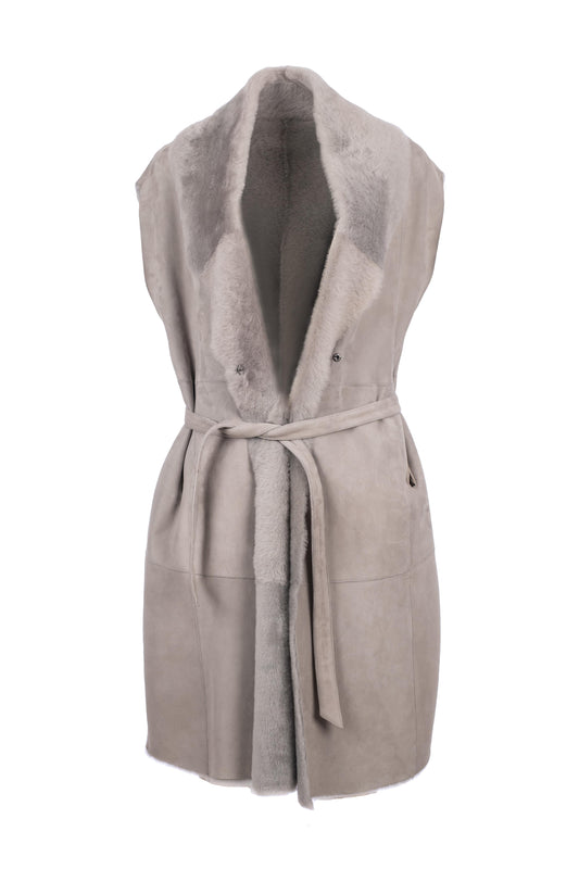 GIMOS - Women's Grey Sheepskin Long Nest