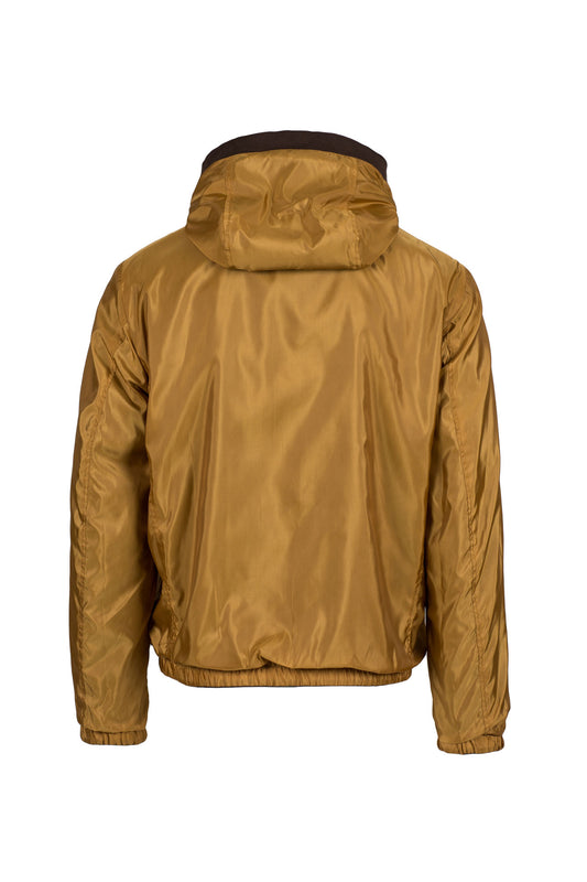 GALLOTTI - Men's Brown Reversible Leather Jacket Made in Italy