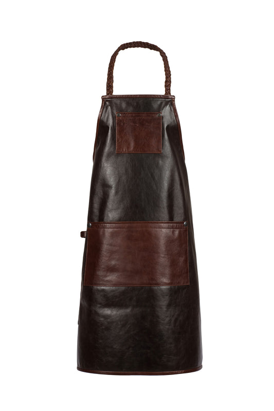 Ανδρική δερμάτινη ποδιά BBQ από γνήσιο δέρμα