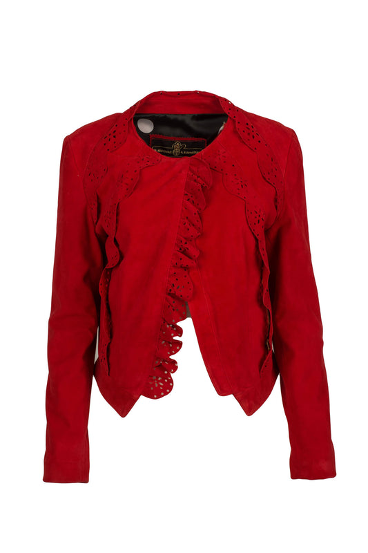 Γυναικείο cropped Καστόρ με βολάν