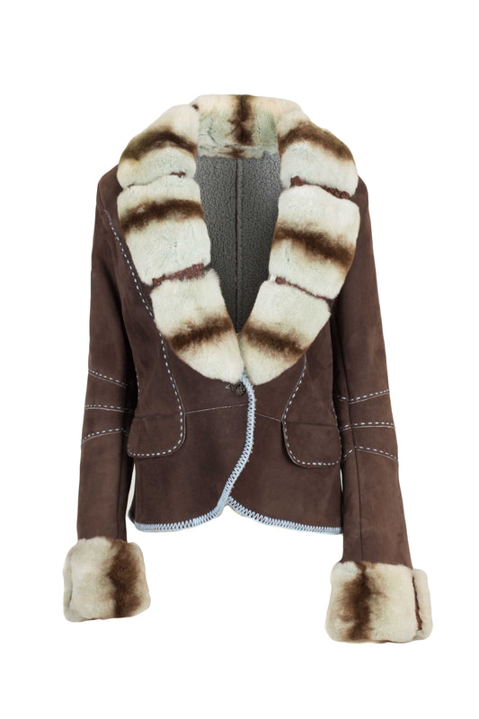 ESTELLA - Brown Shearling Merinos with REX