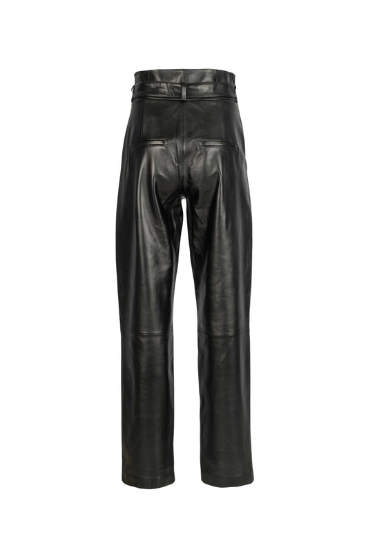 ARMINA- Highwaisted Leather Trouser