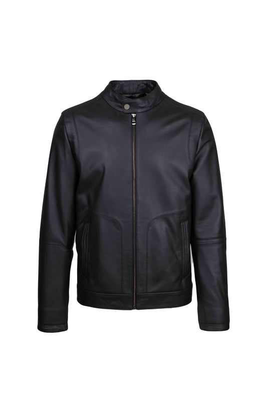 COBB - Men's Black leather jacket