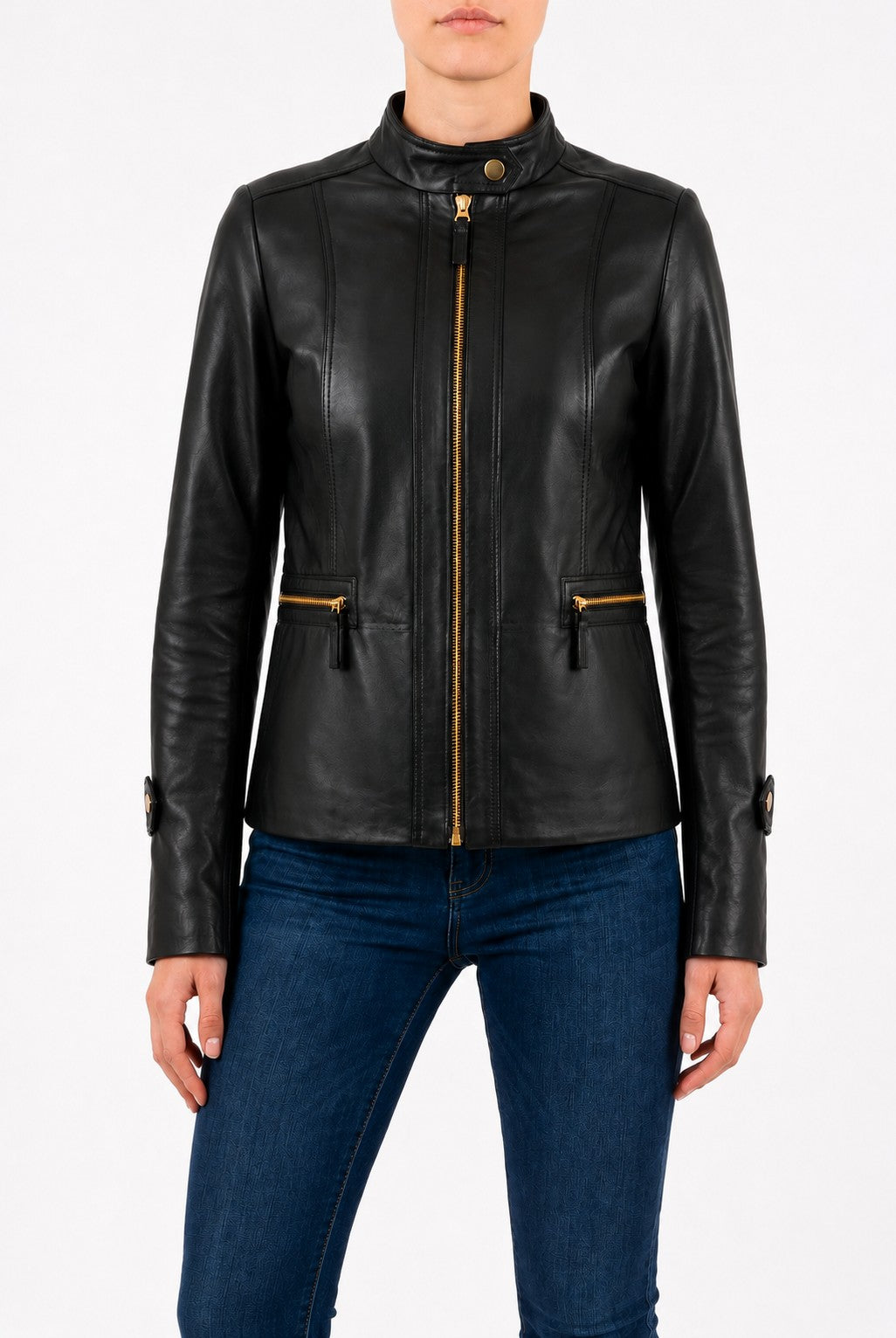 CORINA- Women's Black Leather Jacket