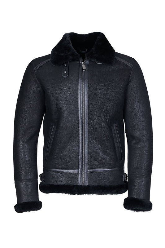GARRY - Black Sheepskin Jacket