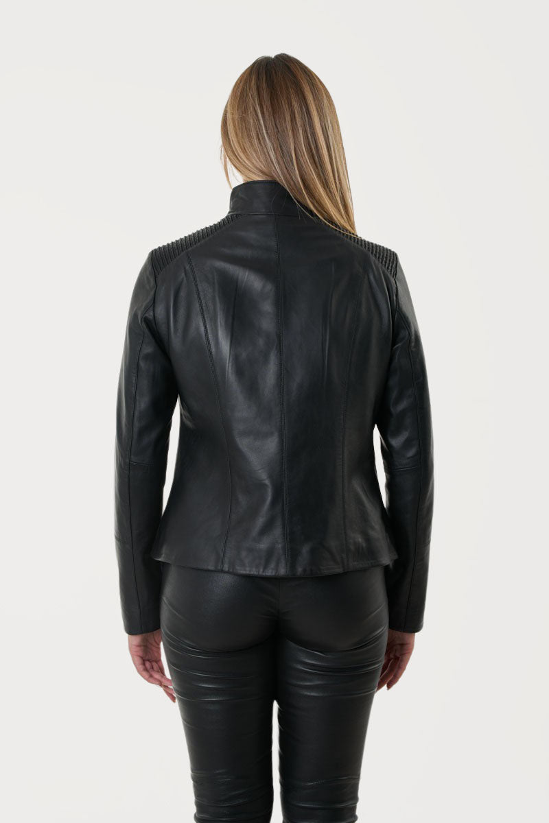 GUY LAROCHE - Γυναικείο Δερμάτινο Μπουφάν Ιδανικο για Plus size