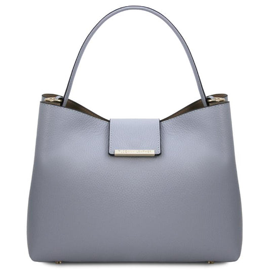 Γυναικεία Τσάντα Δερμάτινη Clio-Μπλε ανοιχτό