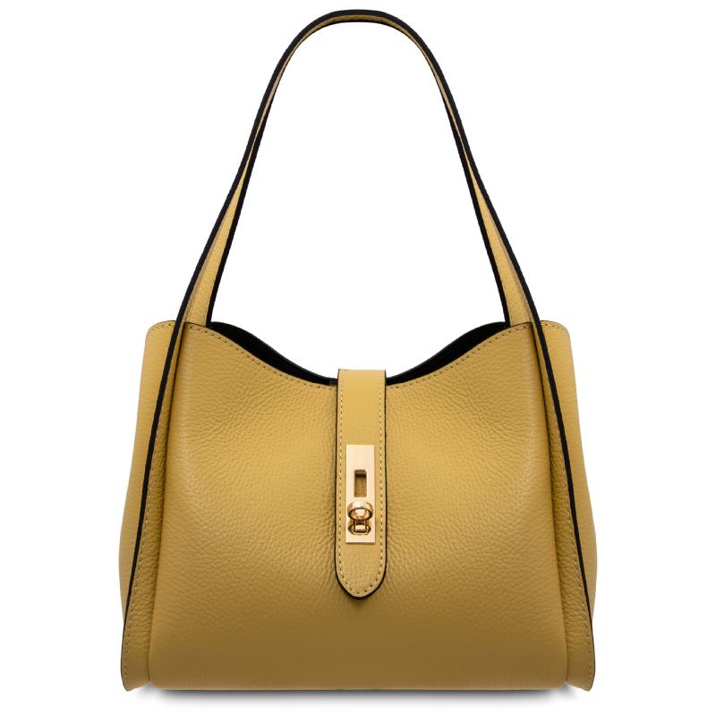 Γυναικεία Τσάντα Δερμάτινη Soave II-Μαύρο