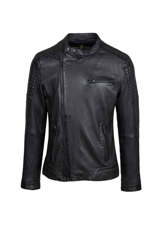 Hooper - Men's Biker Leather Jacket.