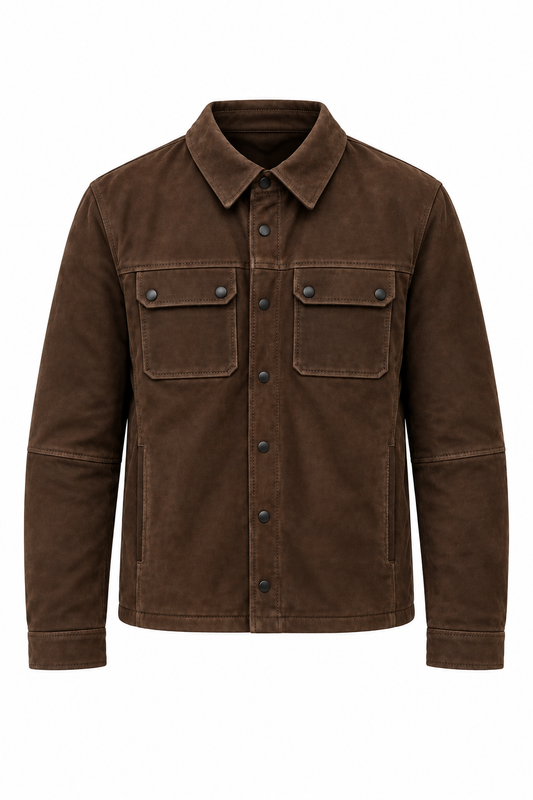 LUCA - Men's Brown Nubuck Jacket