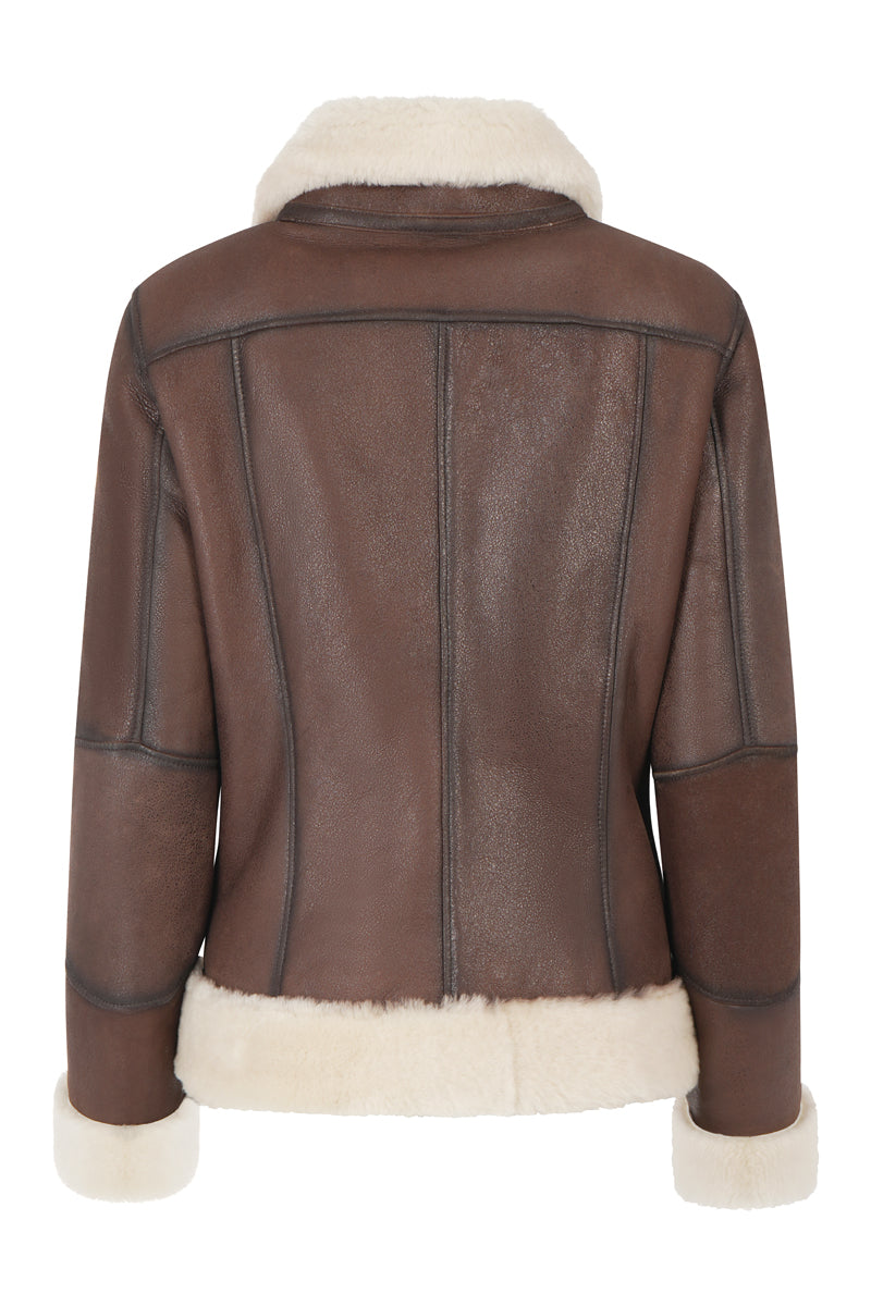 Women's Brown Sheepskin Jacket