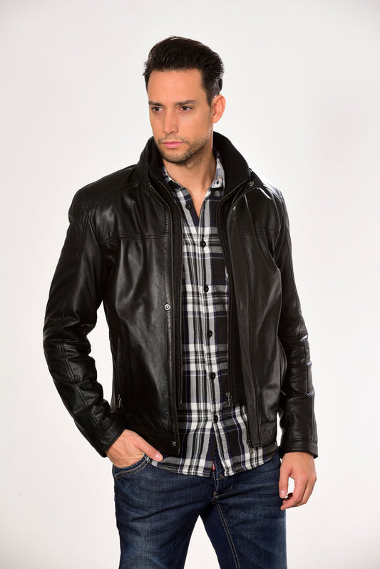 GUY LAROCHE - Men's Leather Jacket