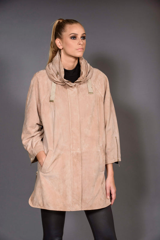 MILENA - Suede Parka