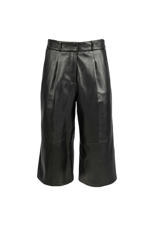 Mandy - Handmade Cropped Leather Trouser