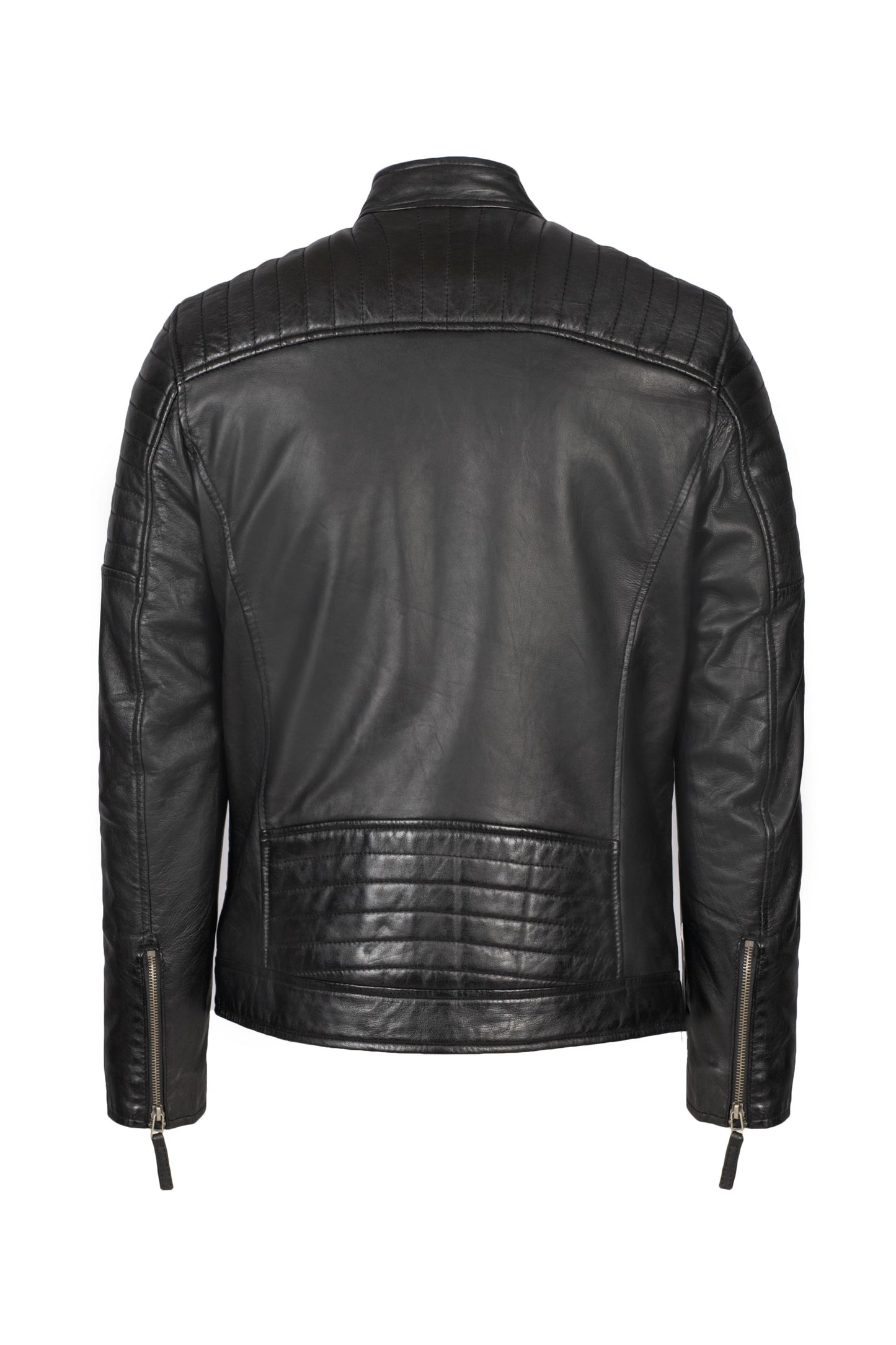 ROSHAN - Mens's Black Biker Leather Jacket