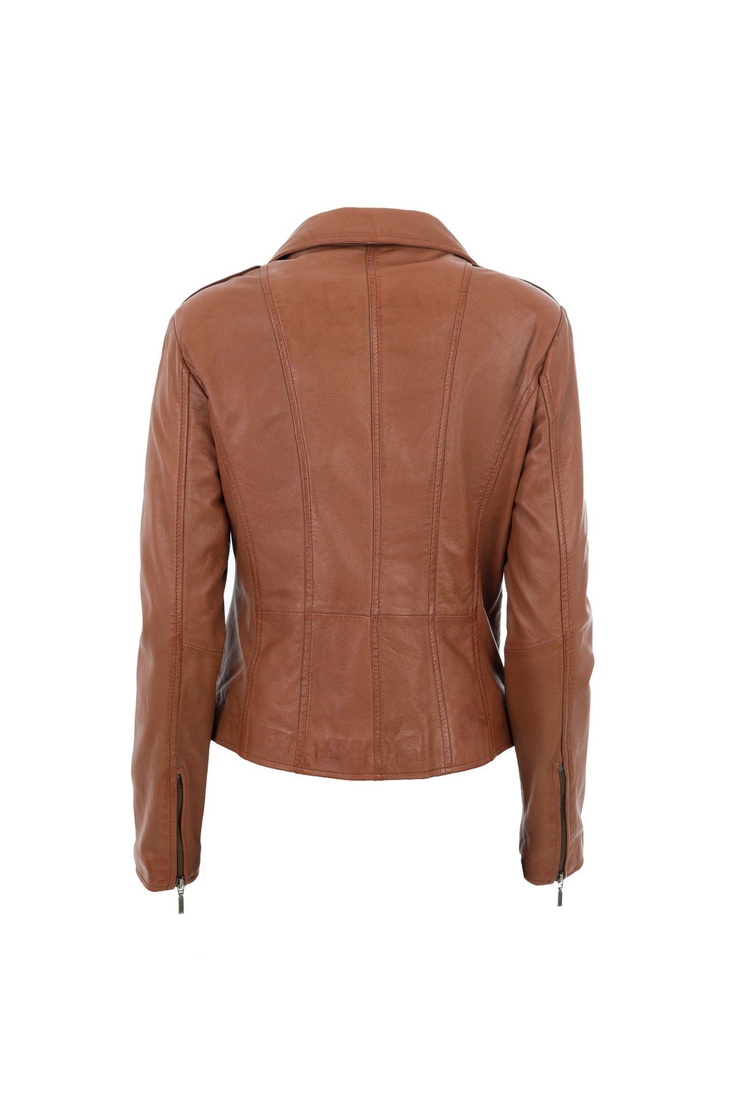 REANNA - Γυναικείο Ταμπά δερμάτινο Biker Jacket