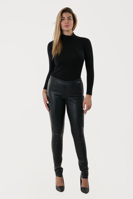 ROCHE - Plonge Leather Stretch Legging