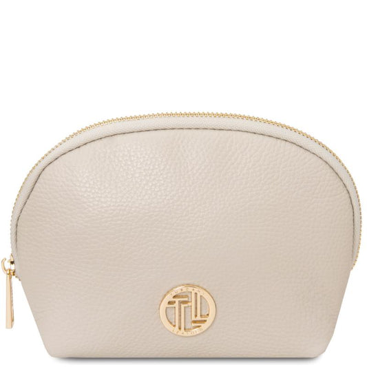 Τσαντάκι Καλλυντικών Δερμάτινο Vera-Μπεζ