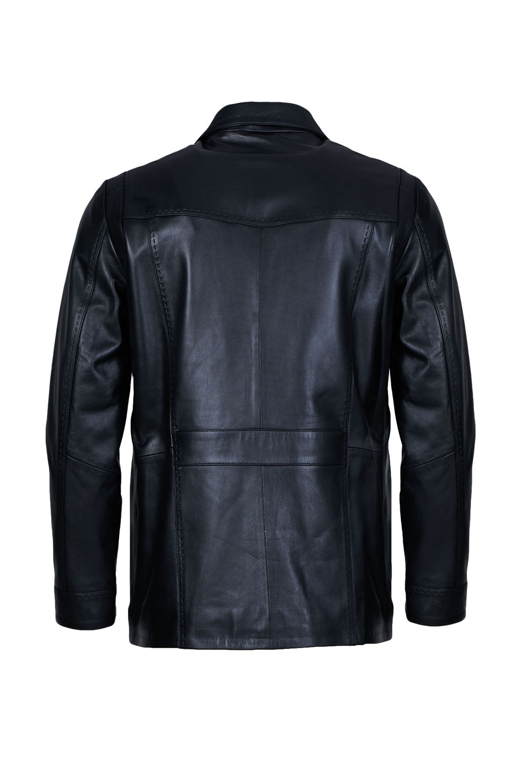 VAUGHN - Men's Long Leather Blazer