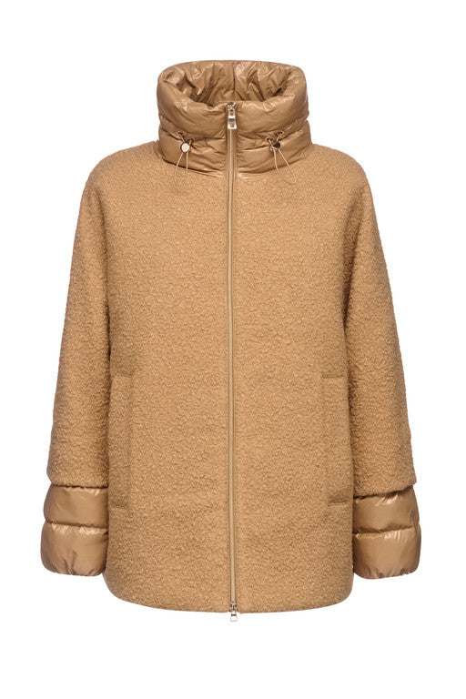 GEOX -CALITHE- Camel Oversized curly jacket