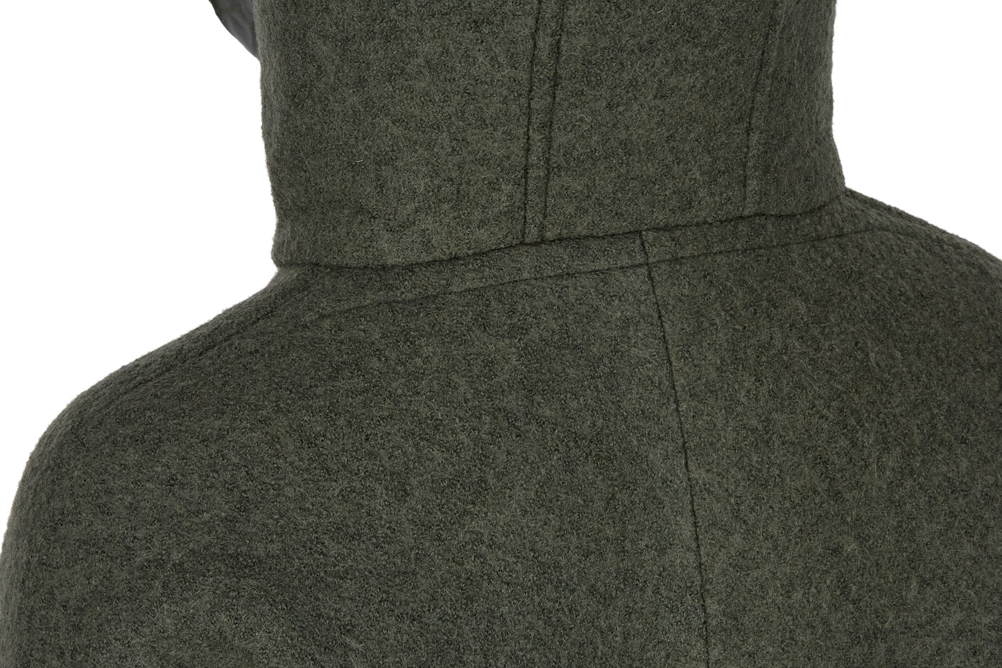 GEOX KLEOPY – Women’s Green Long Boiled Wool Coat