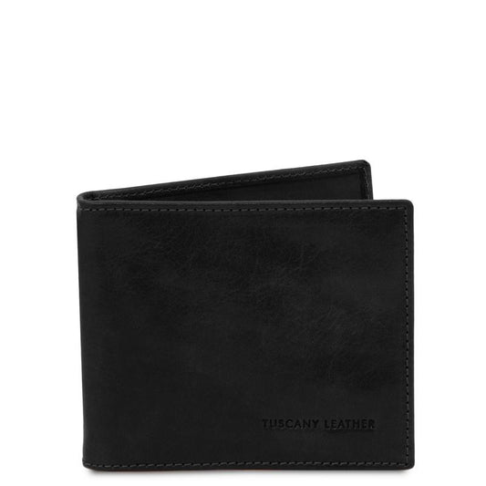 Δερμάτινη Θήκη για Κάρτες με Κλίπ TL142055-Μαύρο