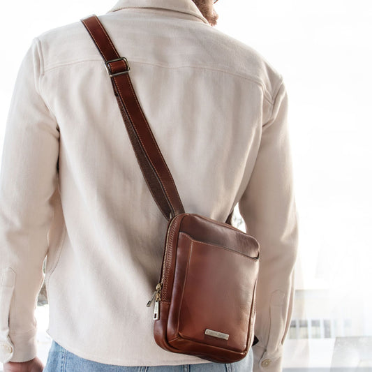 MARK- Men's Leather Crossbody Bag