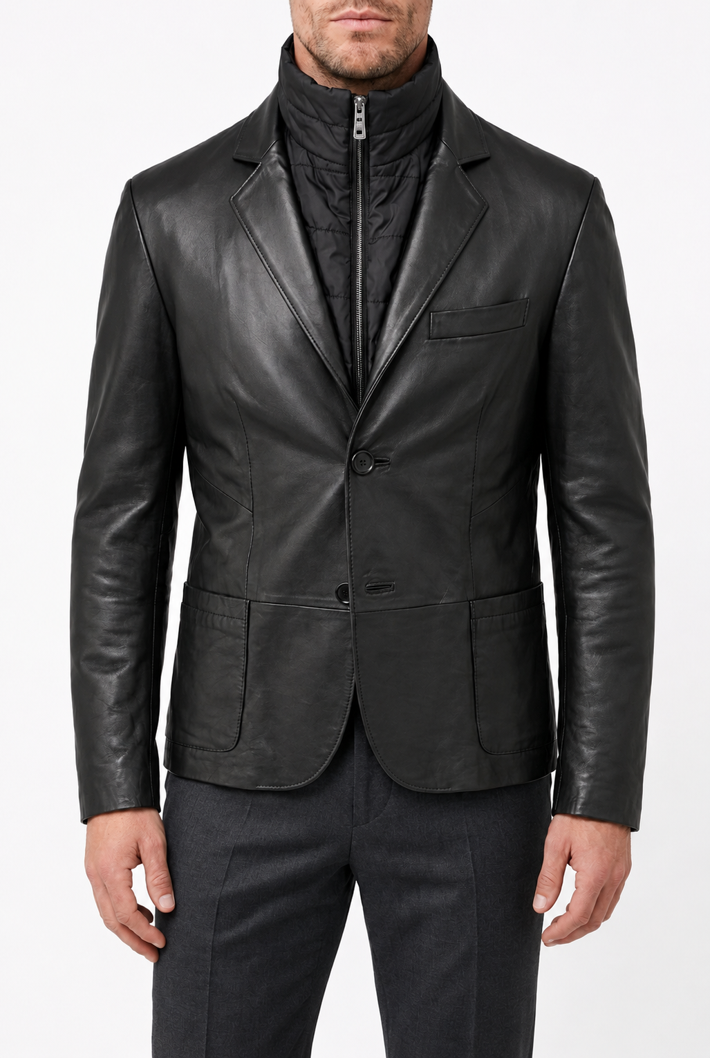 BOSTON - Men's Leather Blazer