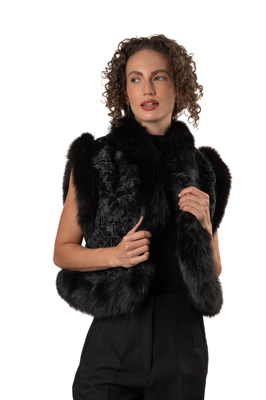 Handamde Women's Short Fur Vset