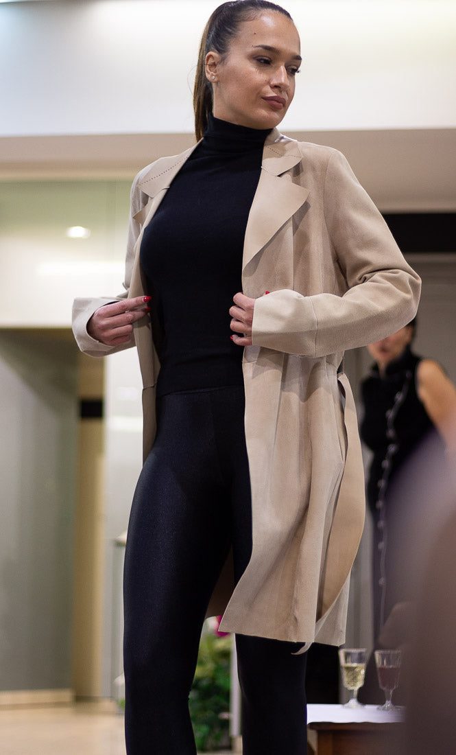 NIA - Reversible Lightweight Suede Trench