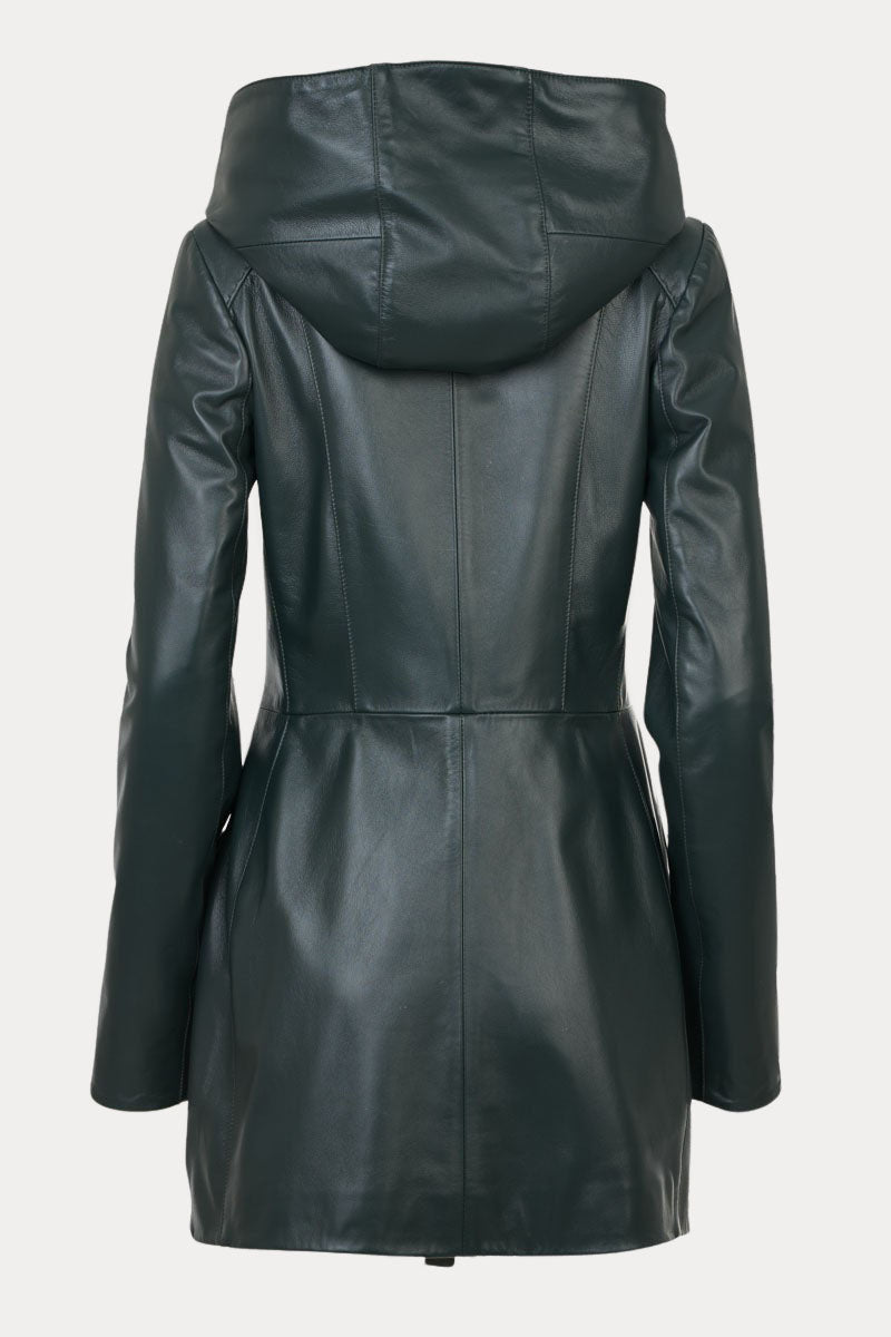 CALIFA- Γυναικείο Μπορτνό Δερμάτινο Παρκά