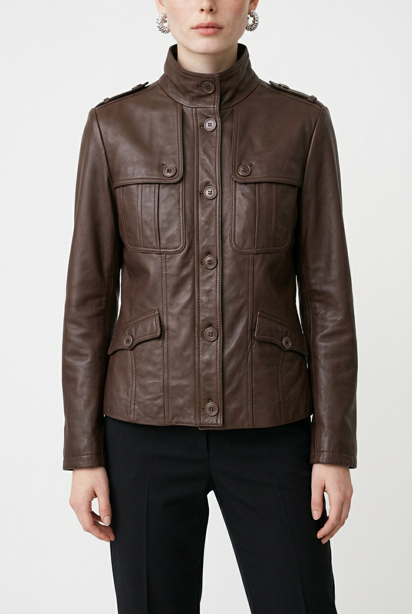 Brown Women's Leather Jacket