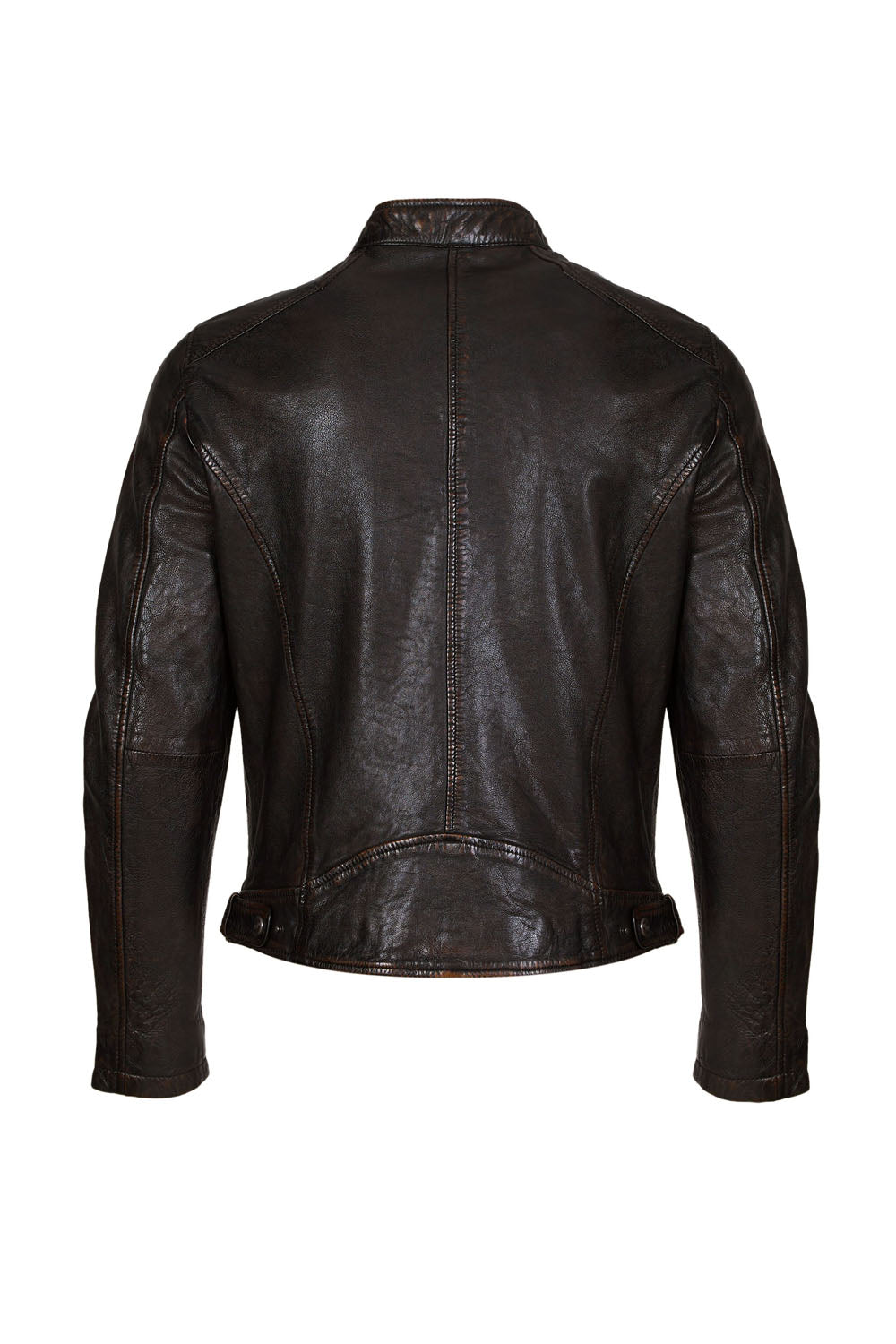 ADELMO- Men's Antique Brown Leather Jacket