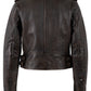 KATICA - Women's Antique Brown  Biker Leather Jacket