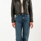 KATICA - Women's Antique Brown  Biker Leather Jacket