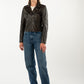 KATICA - Women's Antique Brown  Biker Leather Jacket