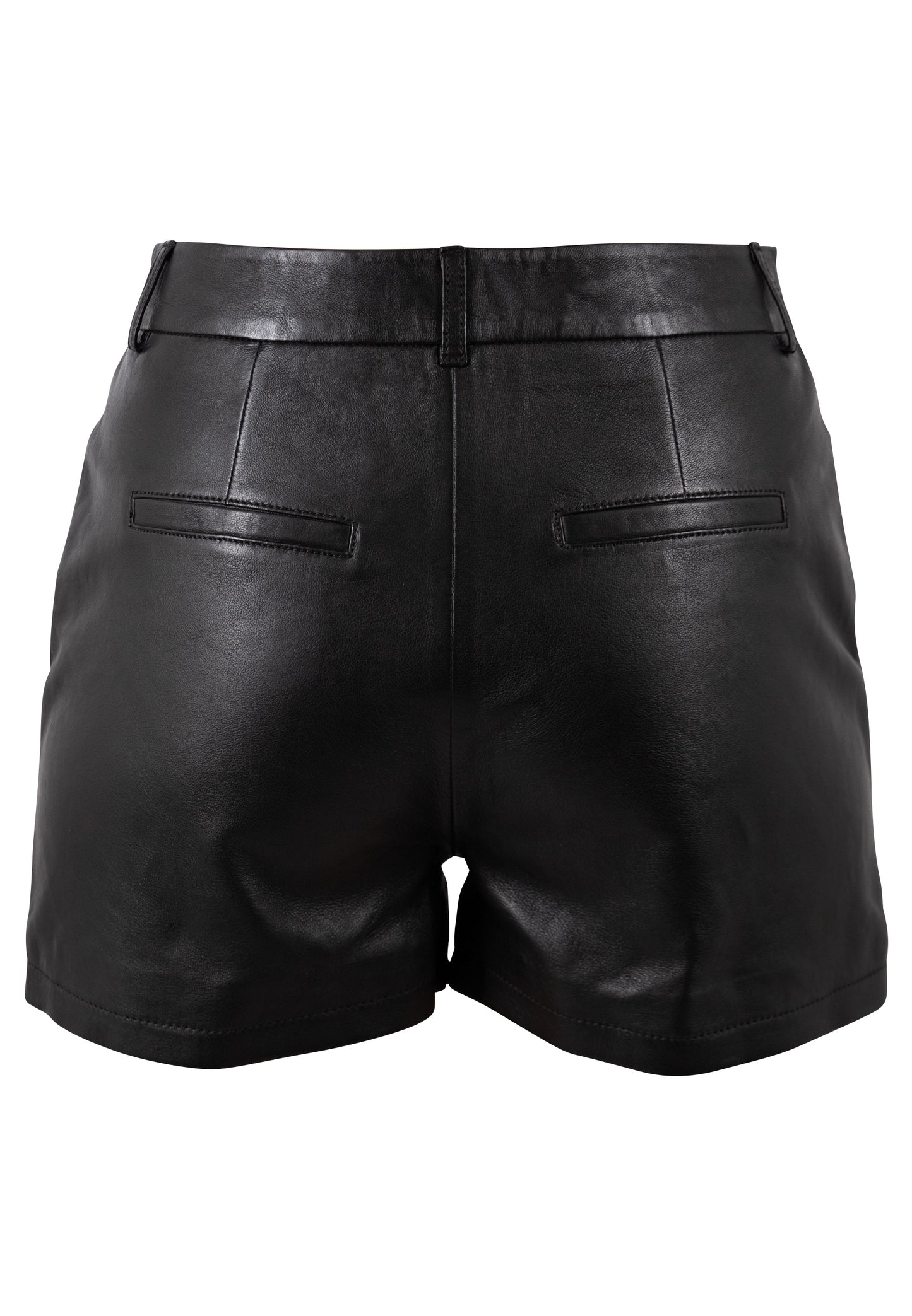 LUNETH - Γυναικείο Μαύρο Δερμάτινο Shorts