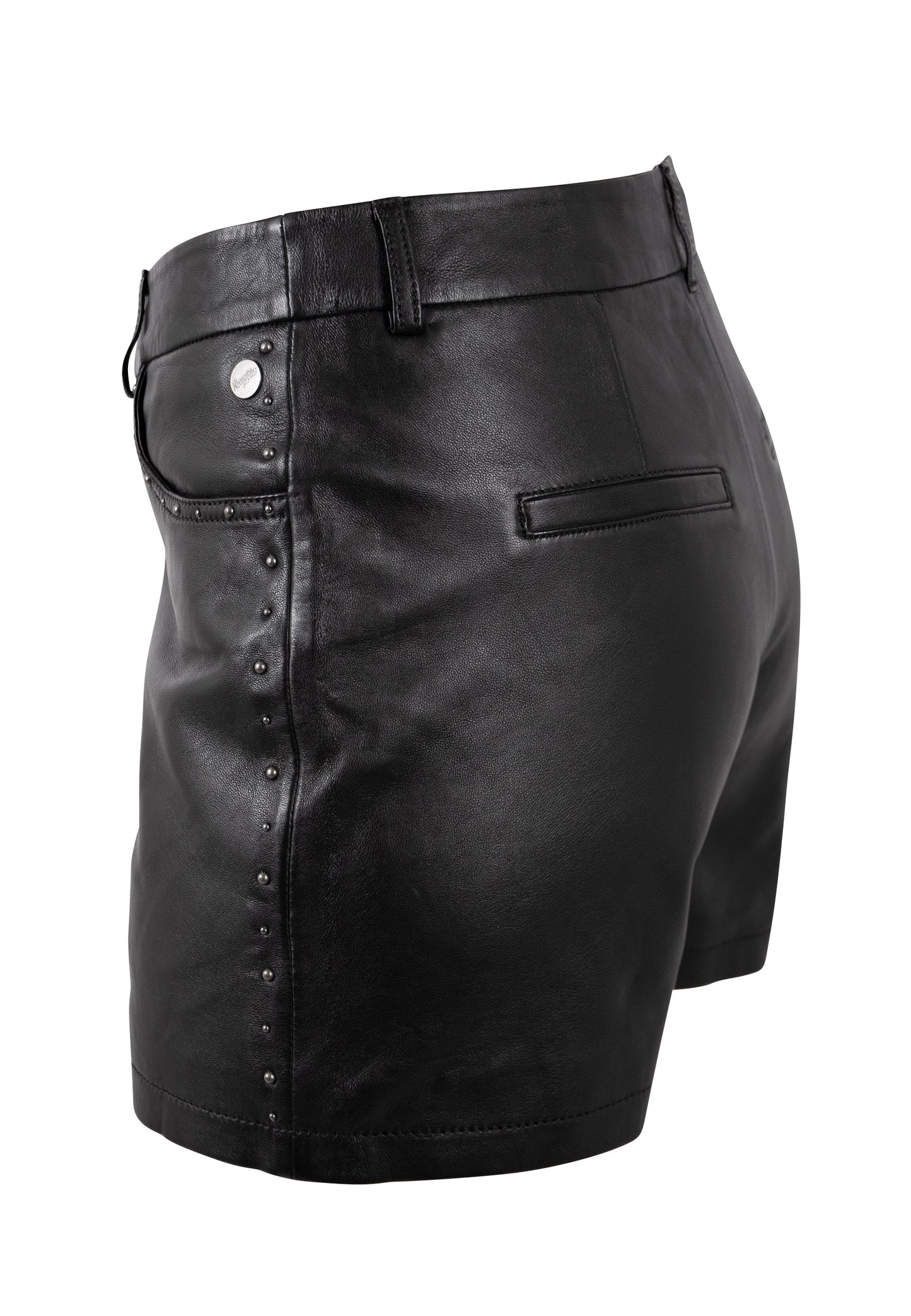 LUNETH - Γυναικείο Μαύρο Δερμάτινο Shorts