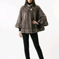 Blue Iris Mink Cape