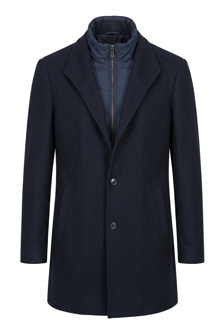 S4 - NEWTON - Men's Blue Wool Coat