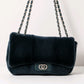 Real Fur Green Shoulder or Crossbody bag