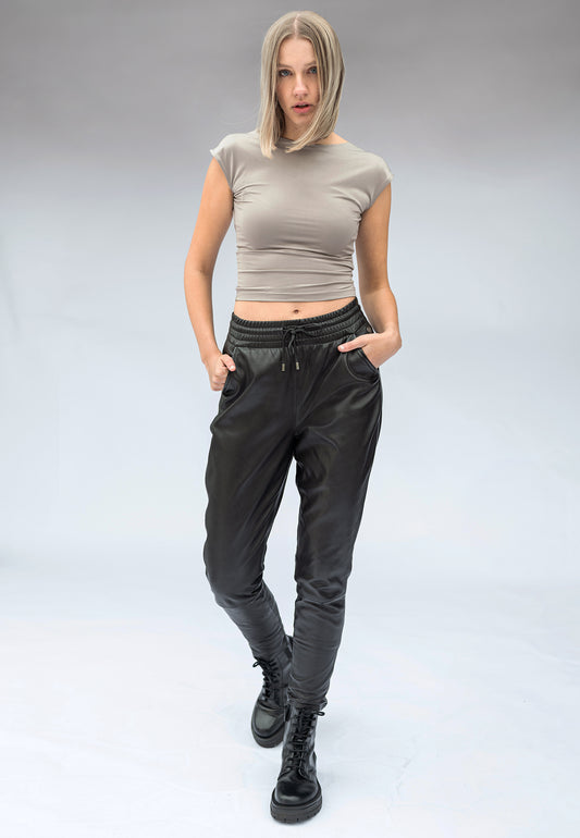 TAMIKA - Genuine Leather Joggers