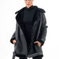 Women's Black Biker  Sheepskin Jacket